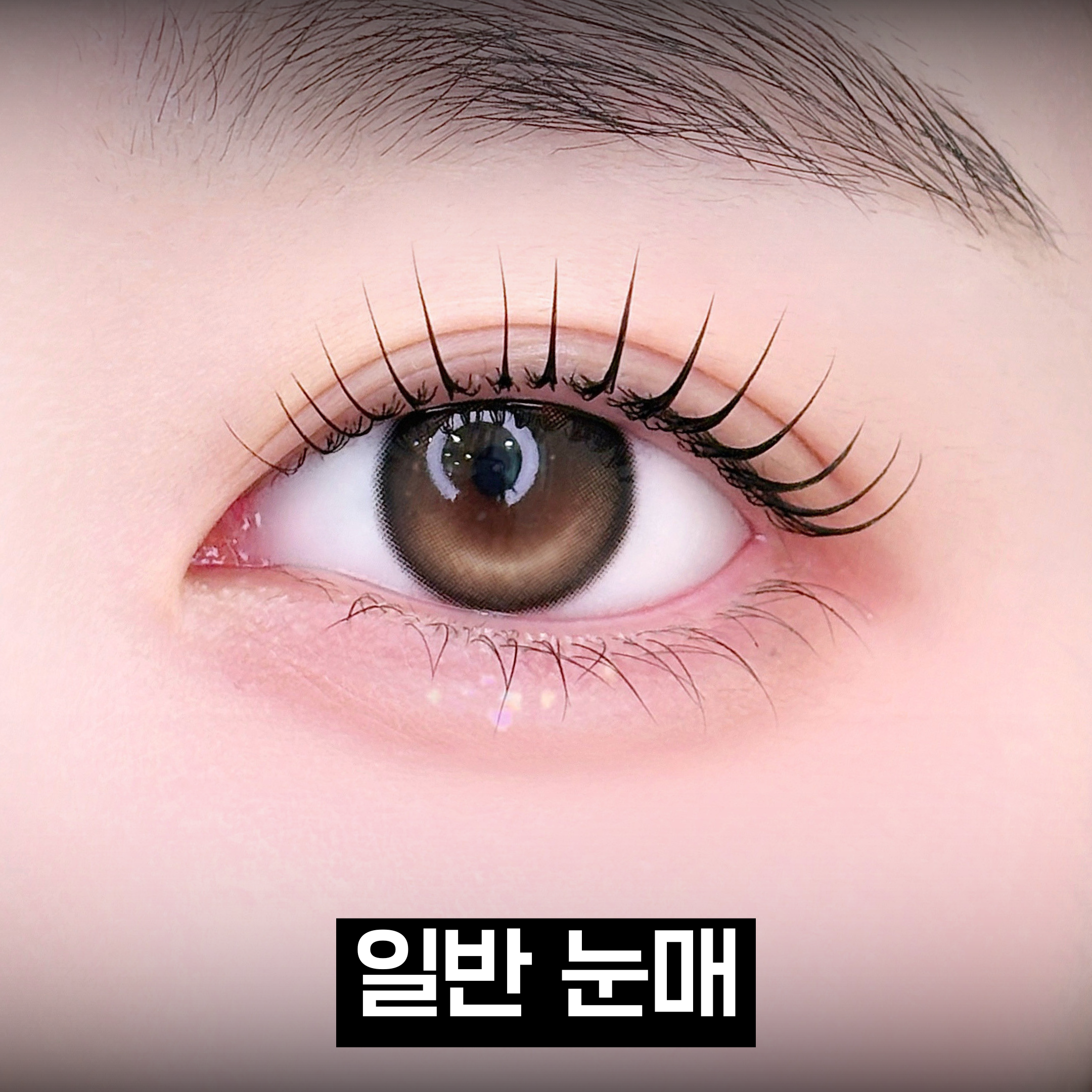 속눈썹펌 시술 결과 2